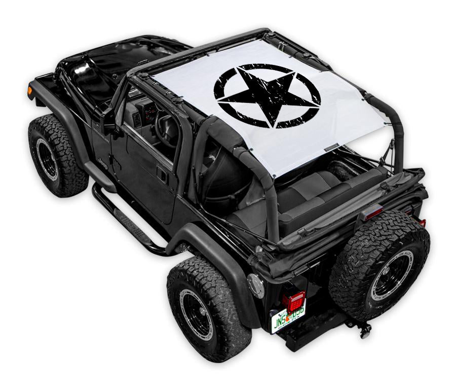 Jeep Wrangler TJ Sun Shade Stock Printed Shade Top (1997–2006)