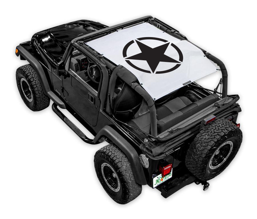 Jeep Wrangler TJ Sun Shade Stock Printed Shade Top (1997–2006)