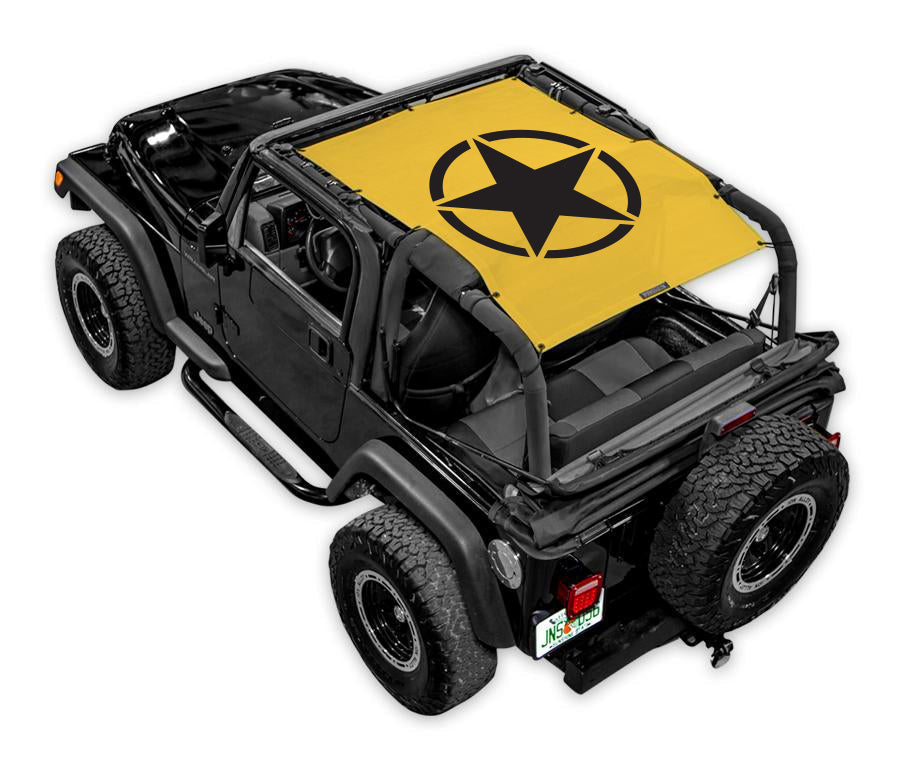 Jeep Wrangler TJ Sun Shade Stock Printed Shade Top (1997–2006)