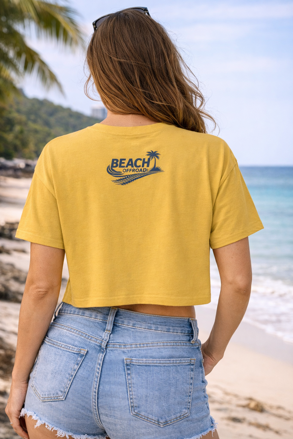 Salt Sand Trails Crop Tee | Beach Offroad